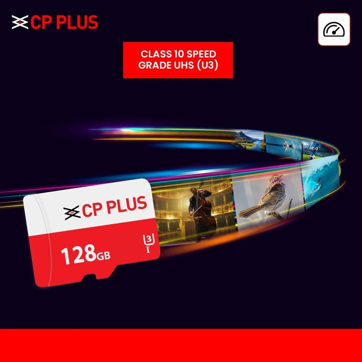 Image of CP PLUS CP-NM128 128 GB MicroSD Card Class 10 70 MB /s Memory Card Compatible with Camera, Mobile, Tablet, Computer, Gaming Console 128 GB MicroSD Card Class 10 70 MB /s Memory Card Compatible with Camera 128 GB MicroSD Card Class 10 70 MB /s Memory Card Compatible with Camera