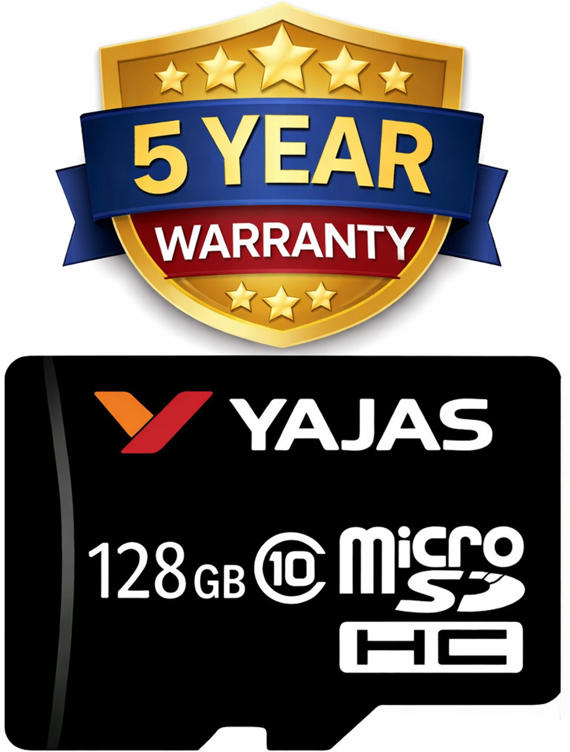 Image of yajas Ultra 128GB microSDXC UHS-I, 140MB /s R, Memory Card 10 128 GB MicroSD Card Class 10 140 MB /s Memory Card Compatible with Camera, Computer, Gaming Console, Mobile, Tablet