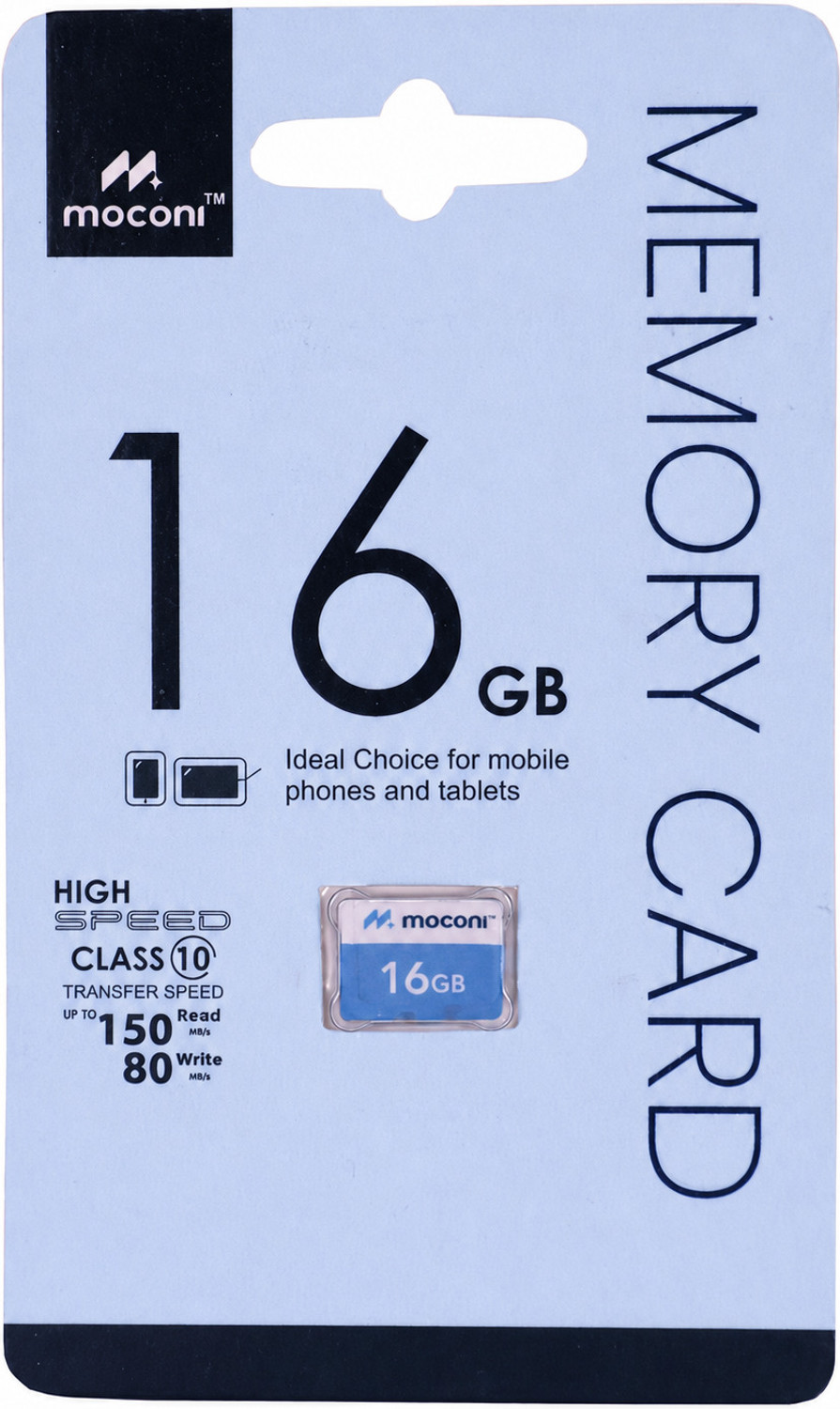 Image of MOCONI 16GB Memory Card U-3 /A1 /V30 16 GB MicroSDXC Class 10 90 MB /s Memory Card Compatible with Camera, Computer, Mobile, Tablet