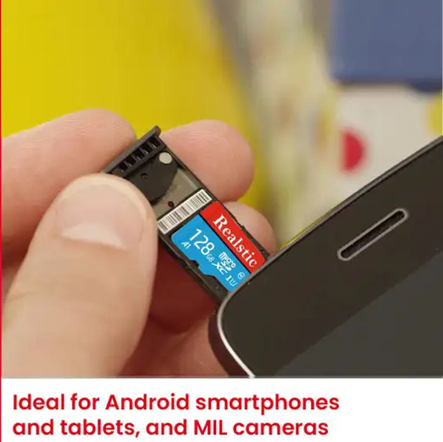 Image of Realstic MD-RL128GB ULTRA ULTRA 128 GB MicroSDXC Class 10 100 MB /s Memory Card Compatible with Mobile, Tablet, Gaming Console, Camera, Computer