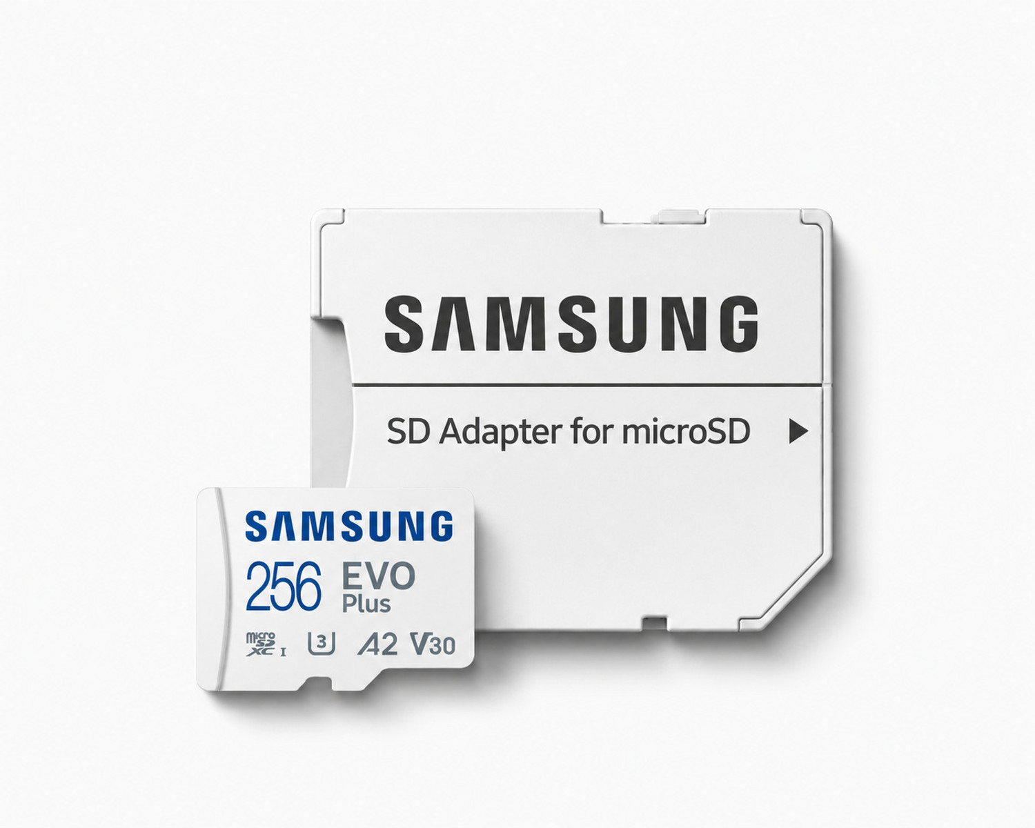 Image of SAMSUNG MicroSDXC Class 10, EVO PLUS 256 GB MicroSDXC Class 10 130 MB /s Memory Card Compatible with Camera, Computer, Gaming Console, Mobile, Tablet