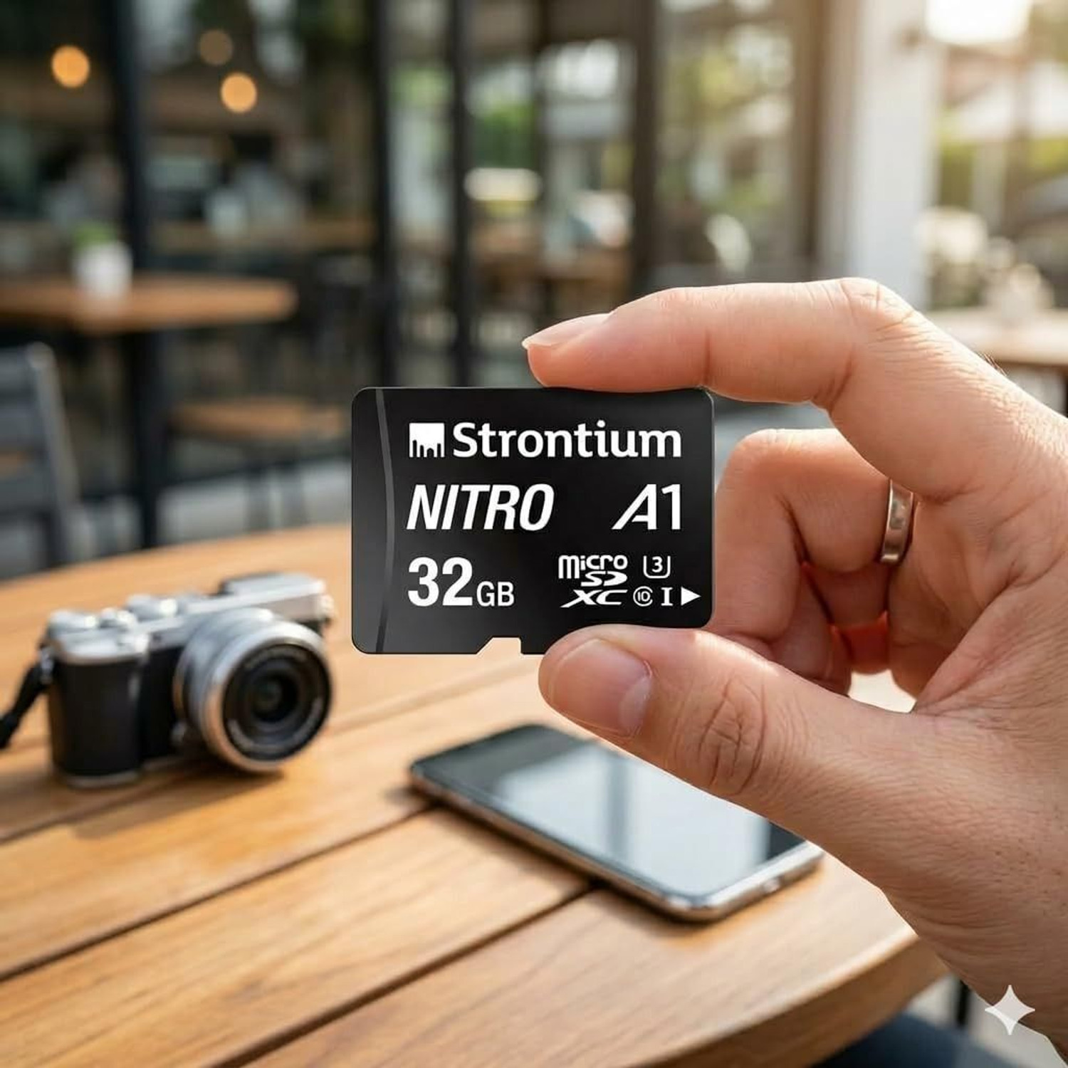 Image of Strontium 32 GB Micro SD Class 10 UHS-I U1 32 GB MicroSDXC Class 10 100 MB /s Memory Card Compatible with Camera, Mobile, Gaming Console, Tablet