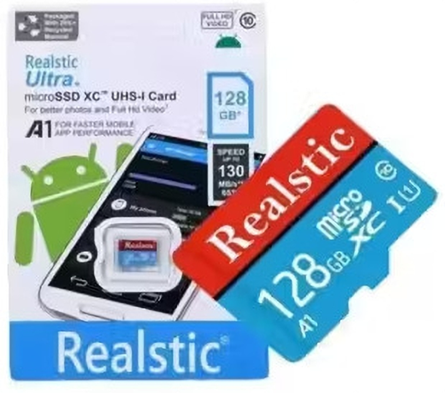 Image of Realstic MD-RL128GB ULTRA ULTRA 128 GB MicroSDXC Class 10 100 MB /s Memory Card Compatible with Mobile, Tablet, Gaming Console, Camera, Computer
