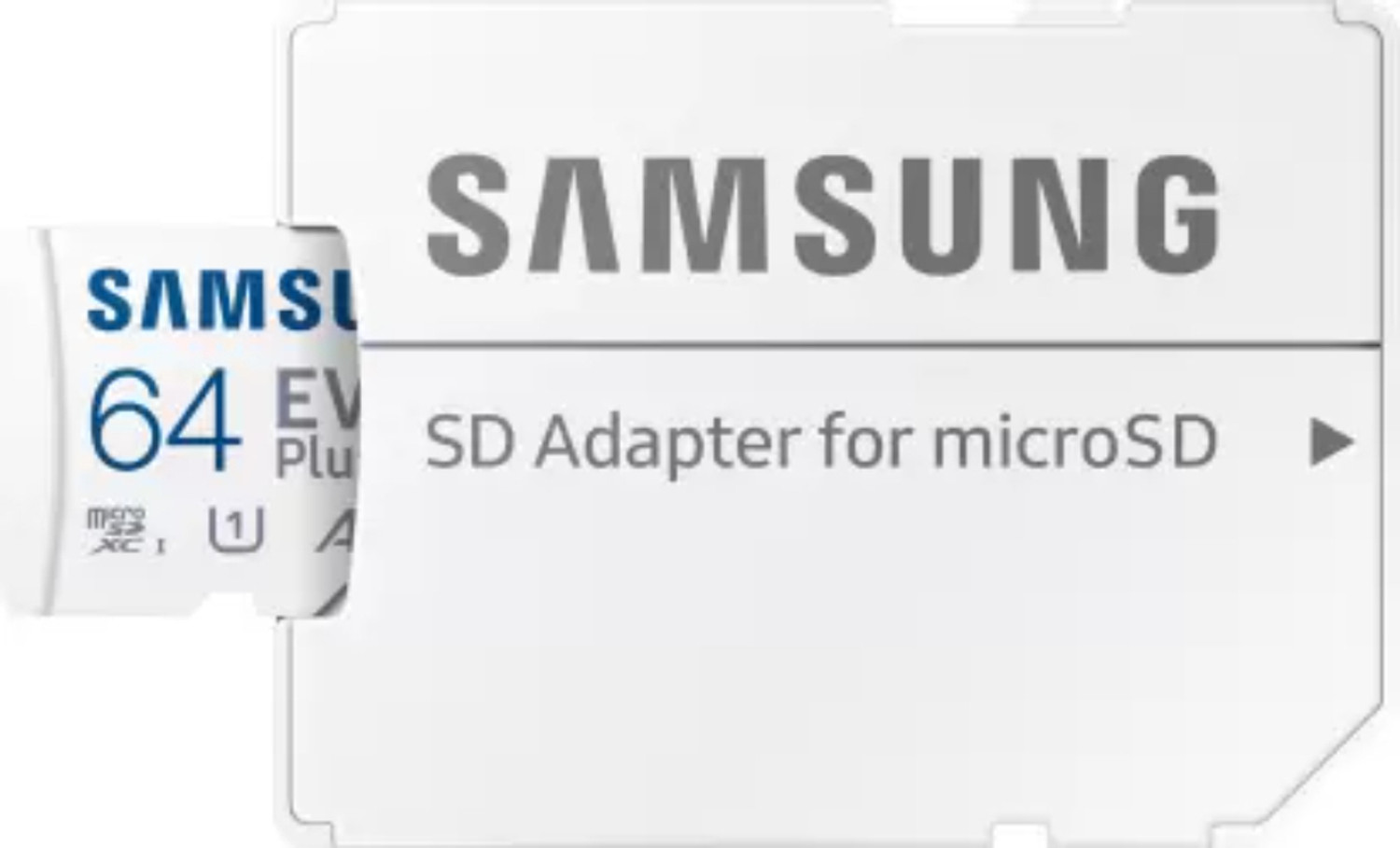 Image of SAMSUNG Evo Plus 64 GB MicroSDXC Class 10 130 MB /s Memory Card (With Adapter) Evo Plus 64 GB MicroSDXC Class 10 130 MB /s Memory Card Compatible with Mobile
