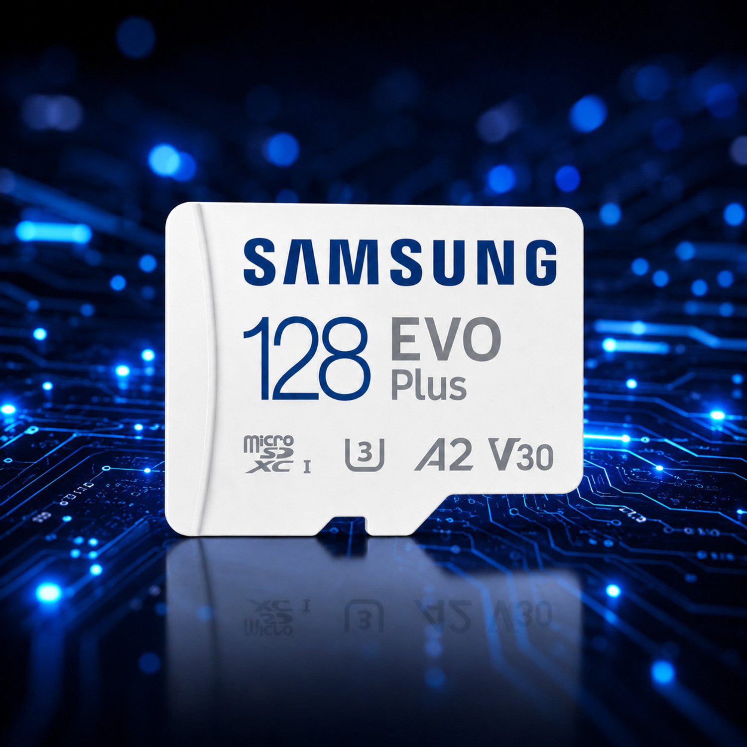 Image of SAMSAM EVO Plus 128 GB MicroSDXC Class 10 Class 10 130 MB /s Memory card EVO Plus 128 GB EVO 128 GB MicroSDXC Class 10 130 MB /s Memory Card Compatible with Camera, Computer, Gaming Console, Mobile, Tablet