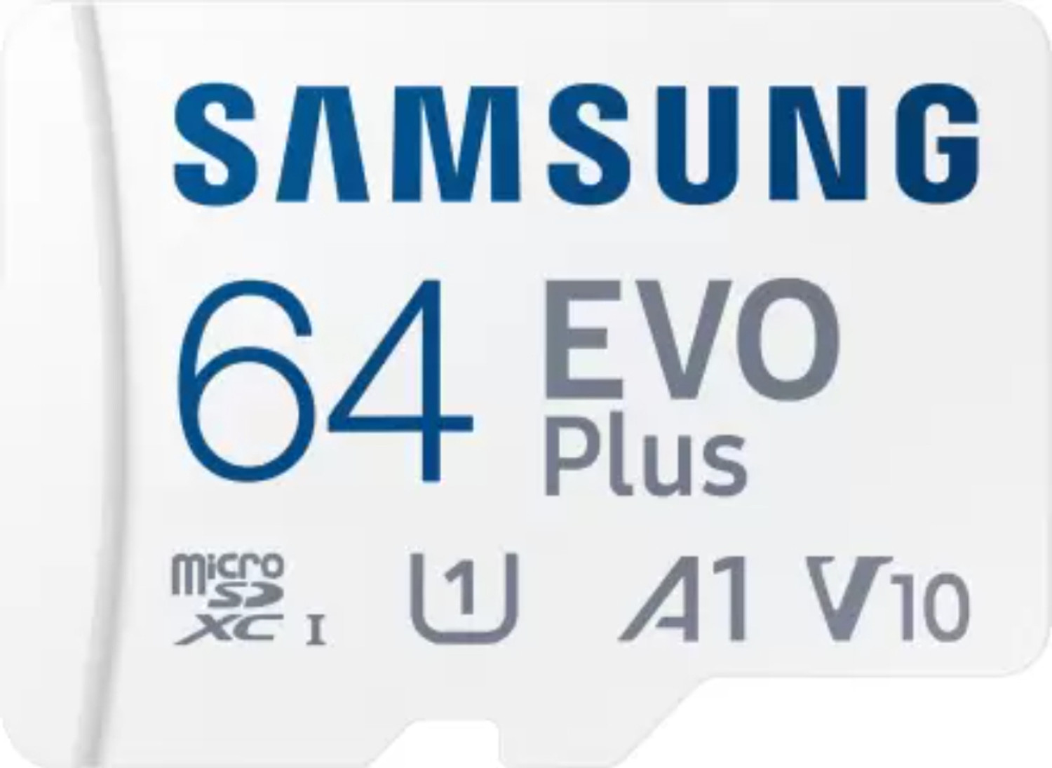 Image of SAMSUNG Evo Plus 64 GB MicroSDXC Class 10 130 MB /s Memory Card (With Adapter) Evo Plus 64 GB MicroSDXC Class 10 130 MB /s Memory Card Compatible with Mobile