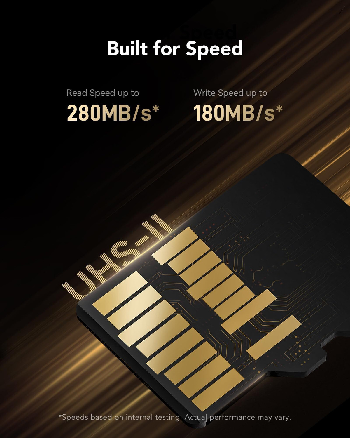 Image of Lexar LMSGOLD256G-BNNNG MSD GOLD 256 GB MicroSDXC Class 10 280 MB /s Memory Card Compatible with Camera, Gaming Console