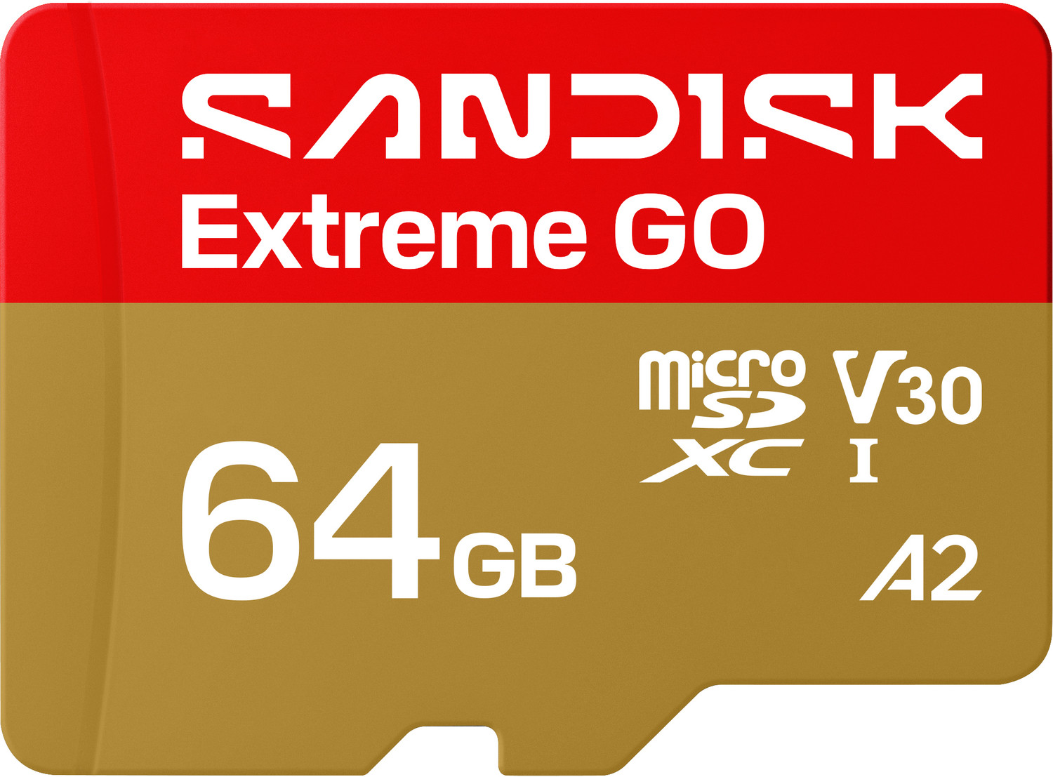 Image of SanDisk SDSQXGN-064G-GN6MN SANDISK Extreme GO microSDXC UHS-I Card 64 GB MicroSDXC Class 10 170 MB /s Memory Card Compatible with Mobile, Computer, Tablet, Camera, Gaming Console