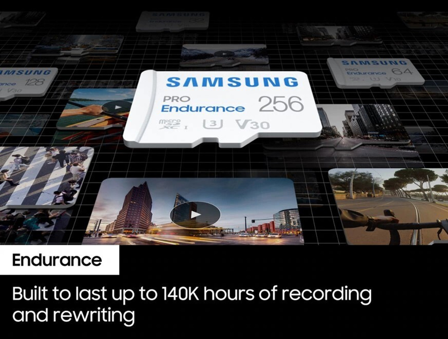 Image of SAMSUNG MB-MJ256KA /APC Pro Endurance 256 GB MicroSDXC Class 10 100 MB /s Memory Card Compatible with Camera