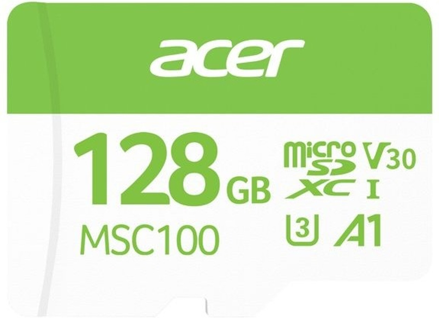Image of Acer MSC100 MSC100 128 GB MicroSDXC UHS Class 3 100 MB /s Memory Card Compatible with Mobile