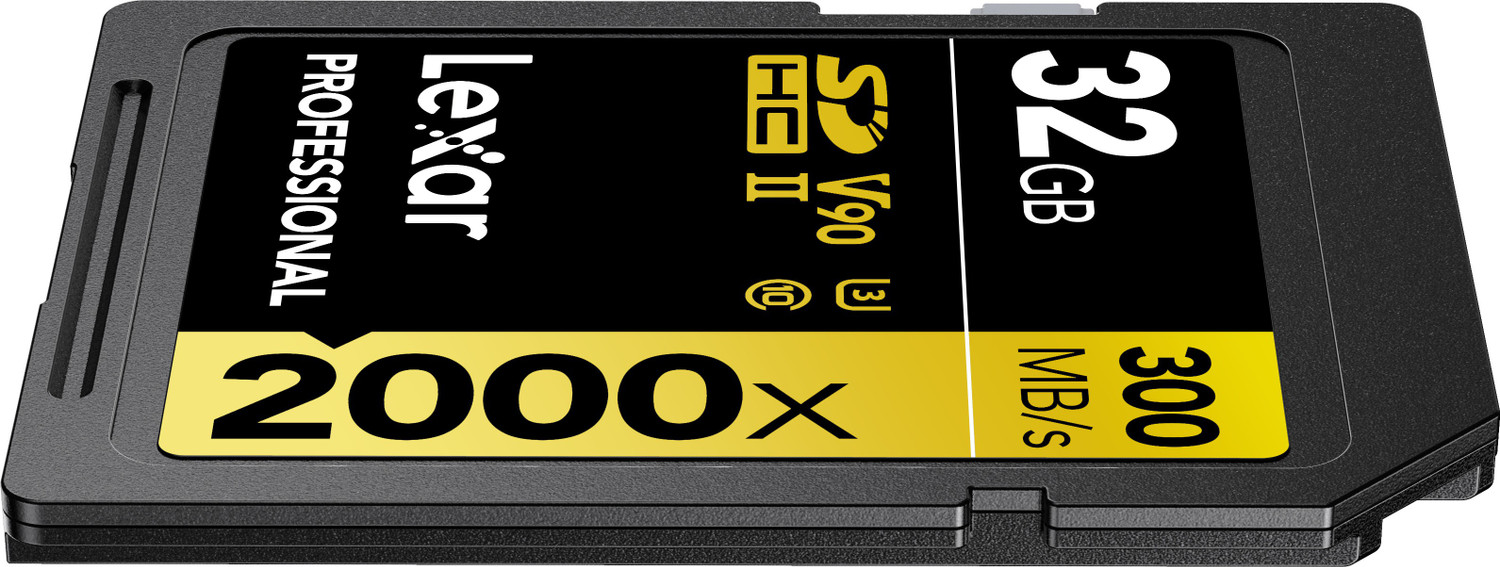 Image of Lexar LSD2000032G-BNNNG Professional 2000x 32 GB SDXC Class 10 300 MB /s Memory Card Compatible with Camera