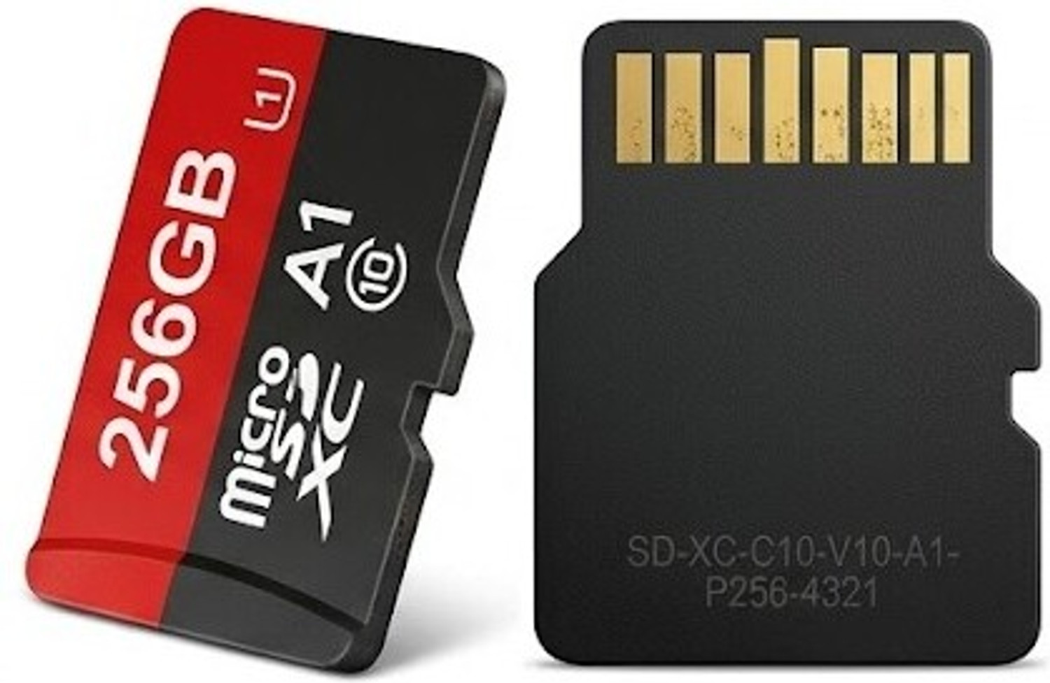 Image of AJ HUB MicroSDXC UITRA 256 GB SD Card Class 10 80 MB /s Memory Card Compatible with Camera, Mobile, Tablet