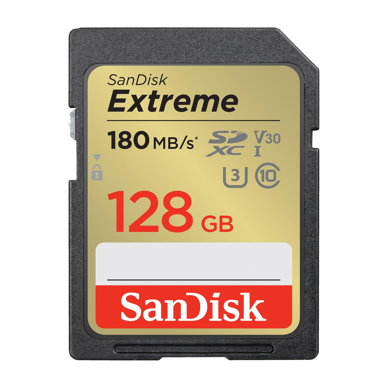 SanDisk SDSDXVA-128G-GNCIN Extreme 128 GB SDXC Class 10 180 MB/s  Memory Card Compatible with Camera, Computer