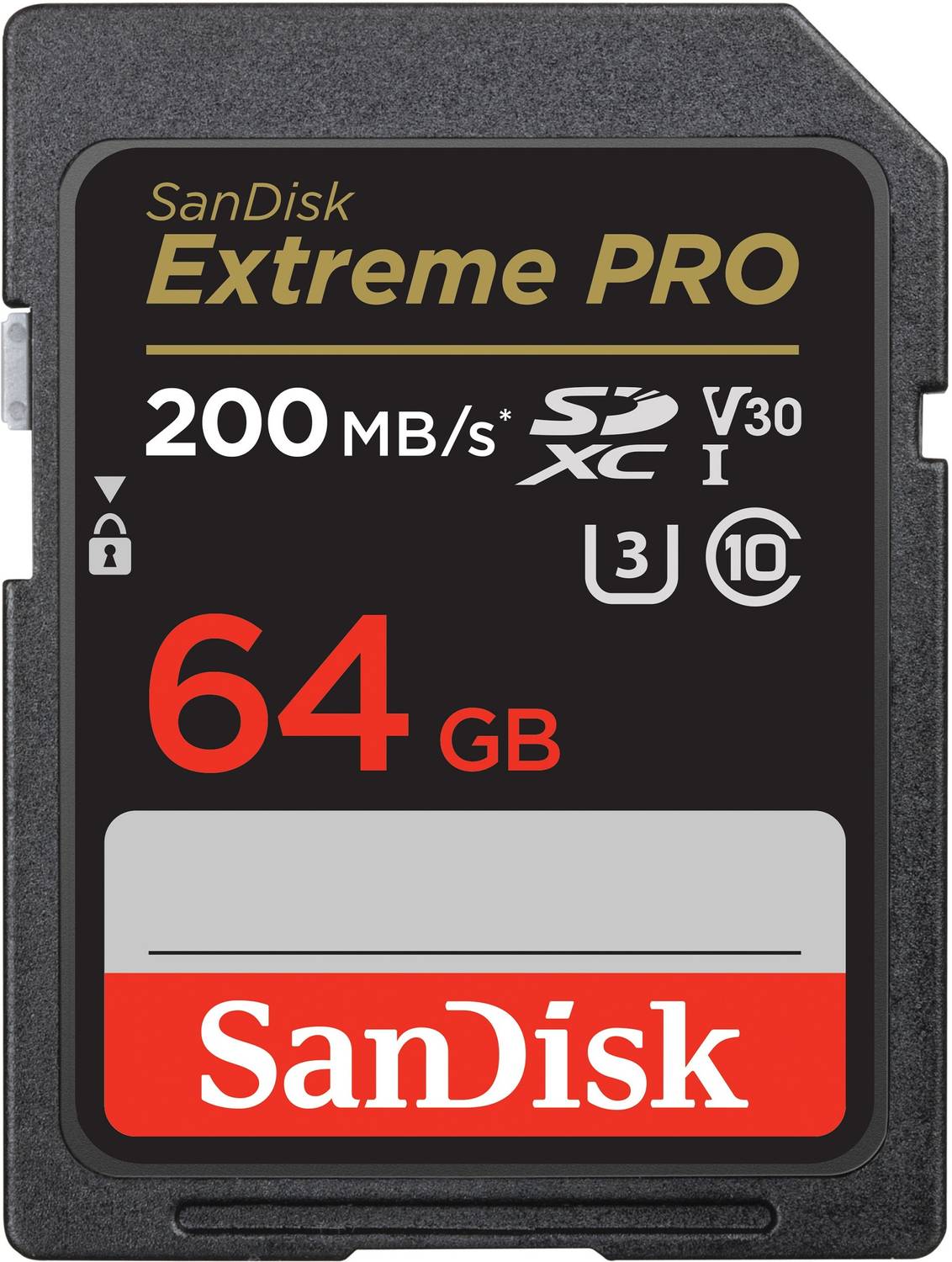 SanDisk SDSDXXU-064G-GN4IN Extreme Pro 64 GB SDHC Class 10 200 MB/s Memory Card Compatible with Camera