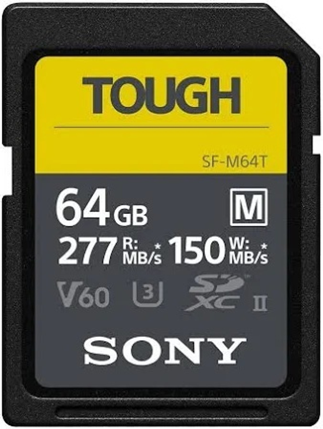 Image of SONY SF-G64T 64 GB Tough High Speed SDXC Read Speed 150Mb /s M 64 GB SDXC UHS Class 3 150 MB /s Memory Card Compatible with Gaming Console, Camera, Computer