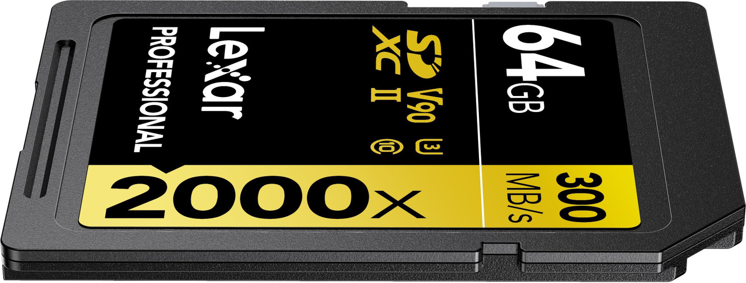 Image of Lexar LSD2000064G-BNNNG Professional 2000x 64 SDXC Class 10 300 MB /s Memory Card Compatible with Camera