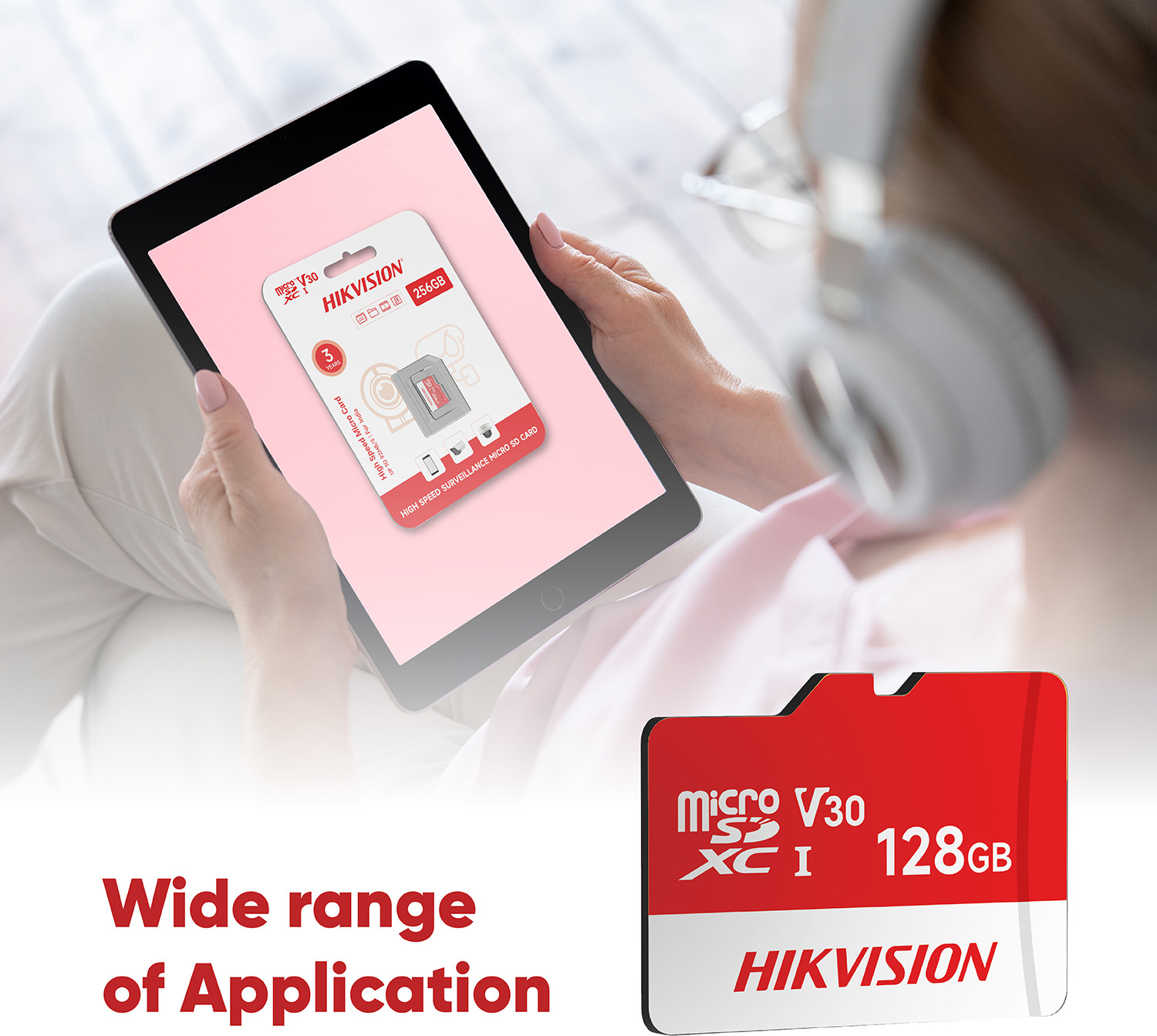 Image of HIKVISION HS-TF-D1(DZ) /128G /INDIA /WW V30 128 GB MicroSDXC Class 10 92 MB /s Memory Card Compatible with Camera, Mobile, Tablet