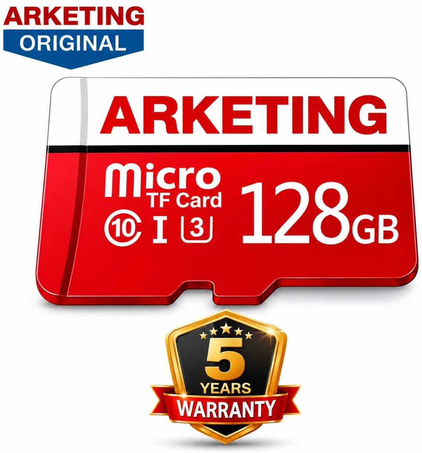 Image of ARKETING YRO-128 PRO-128 128 GB Ultra SDHC Class 10 120 MB /s Memory Card Compatible with Camera, Computer, Gaming Console, Mobile, Tablet