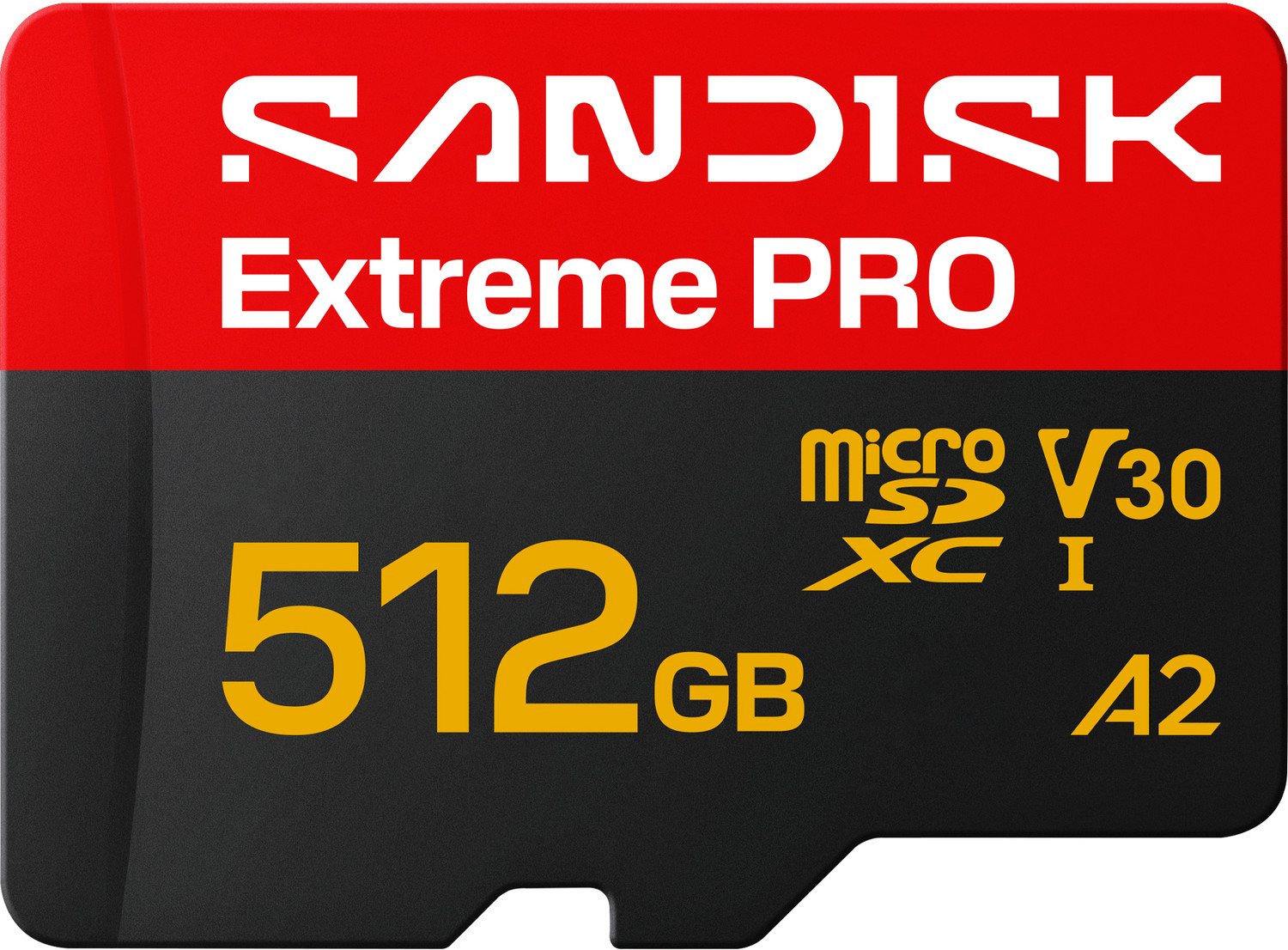Image of SanDisk SDSQXCJ-512G-GS6MA SANDISK Extreme PRO microSD UHS-I Card 512 GB MicroSDXC Class 10 250 MB /s Memory Card Compatible with Mobile, Computer, Tablet, Camera, Gaming Console