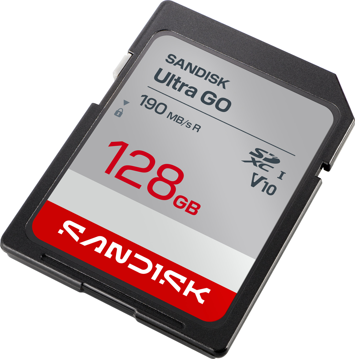 Image of SanDisk SDSDUGN-128G-GN6IN SANDISK Ultra GO SDHC UHS-I Card and SDXC UHS-I Card 128 GB SDXC UHS Class 1 190 MB /s Memory Card Compatible with Mobile, Computer, Tablet, Camera, Gaming Console