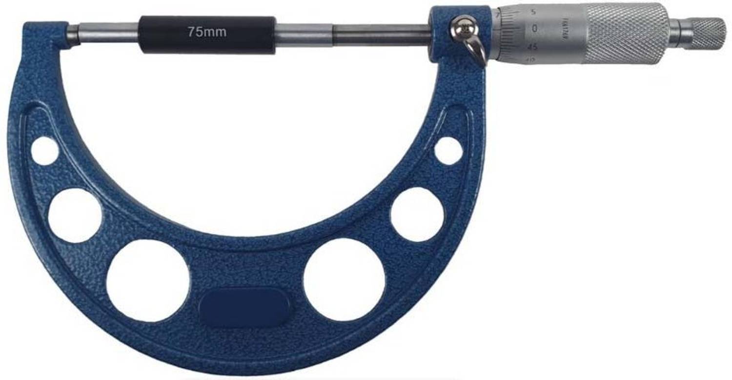 2FTR 111029 Precision Instrument Micrometer Screw Gauge Hardened 75-100mm MIN. 0.01mm Micrometer Screw Gauge