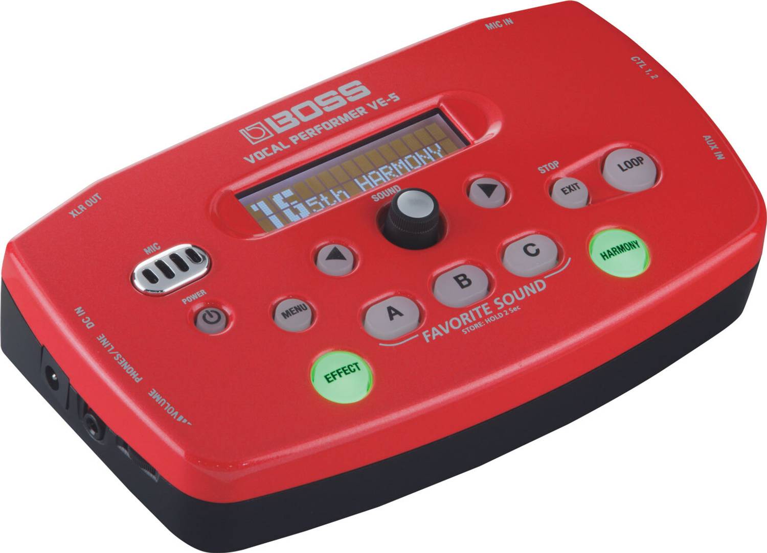 BOSS VE-5 Vocal Effect Processor DYNAMICS, PITCH CORRECT, TONE/SFX