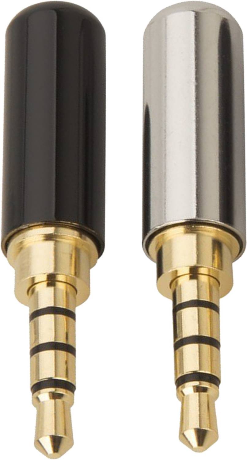 SYMFONIA Copper Gold Plated Earphones 3.5mm 4 Pole Metal Pack of 2 - Image 2