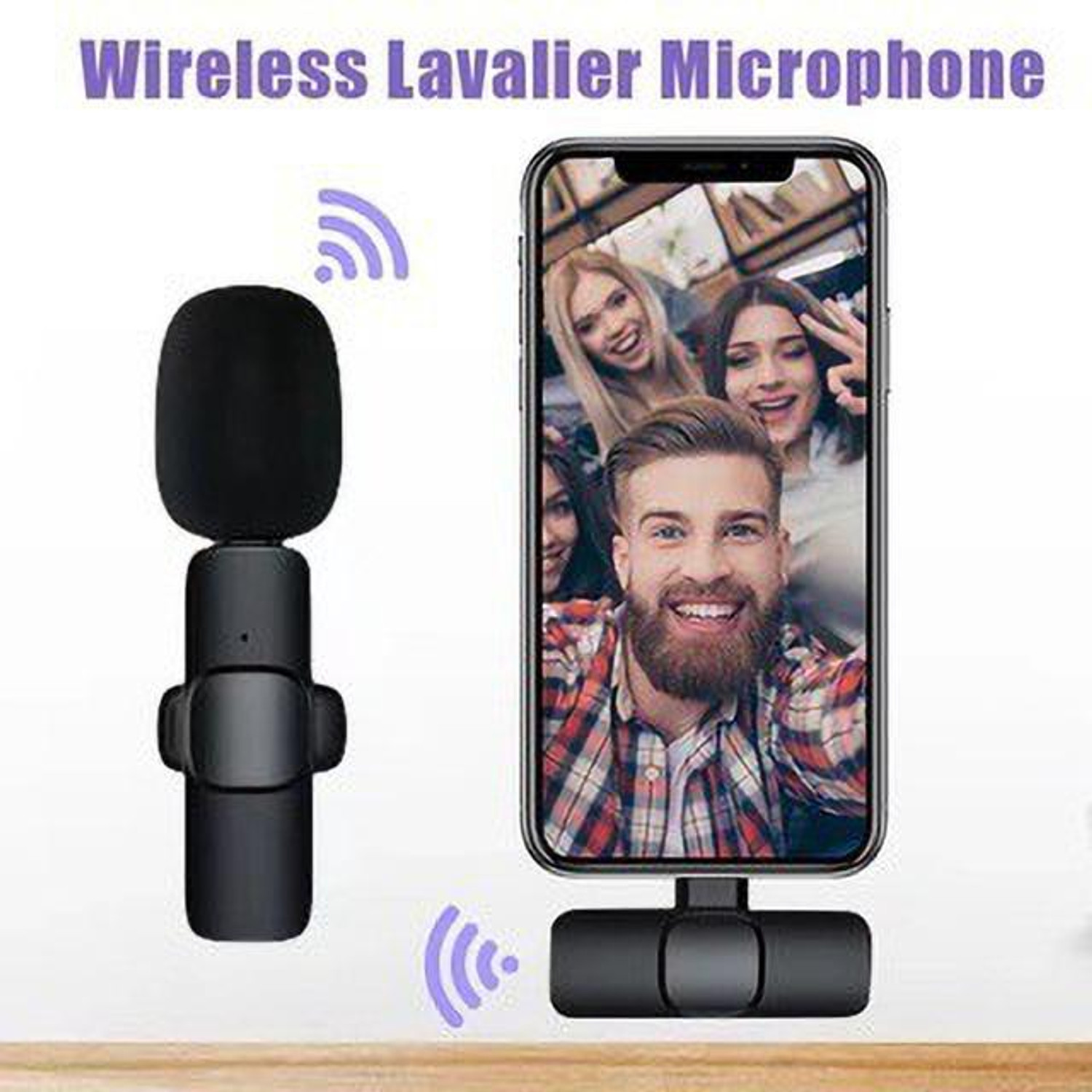 Image of Smartech K8 Wireless Lavalier Microphone Portable Mini Mic Only Type-C Microphone