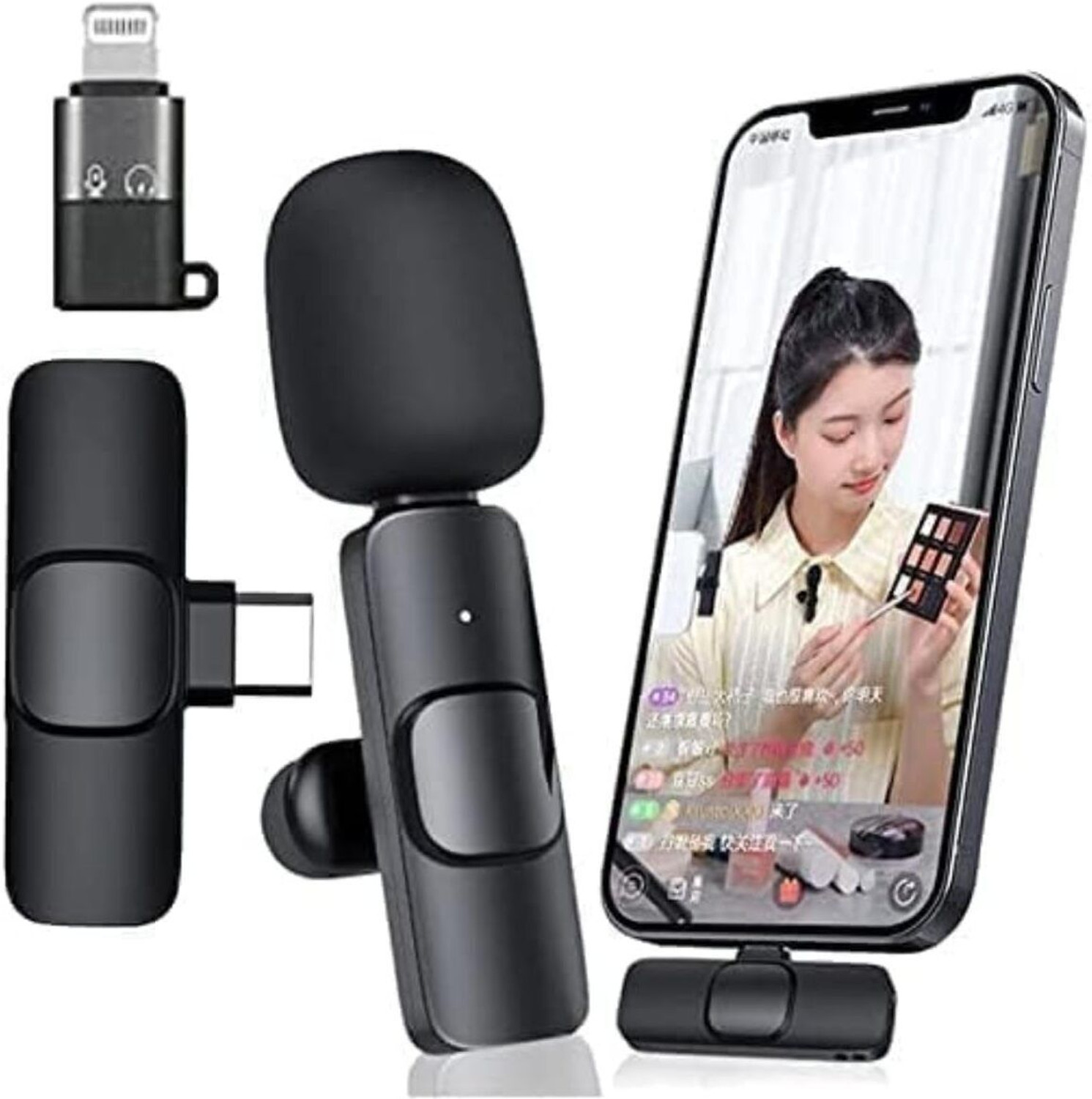 Image of Shofieo K8 Wireless Microphone Clip Mic, Digital Mini Lavalier Microphones, MICROPHONE MICROPHONE