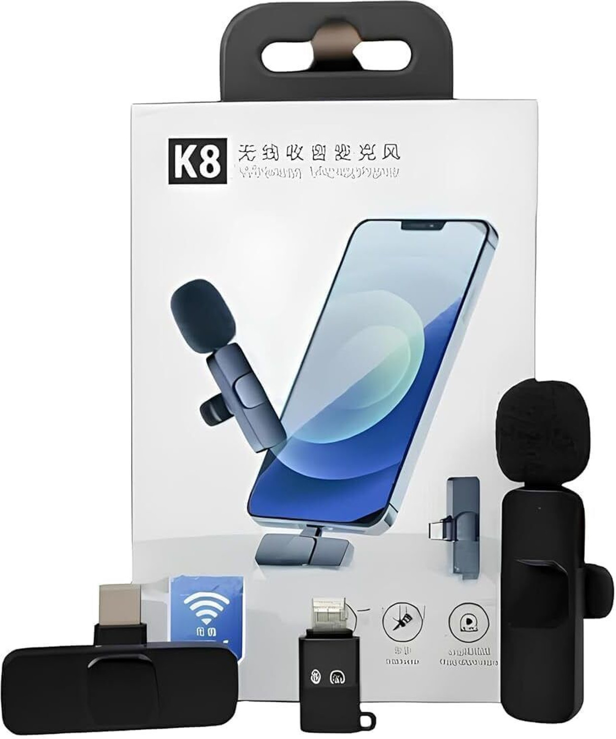 Image of Shofieo K8 Wireless Microphone Clip Mic, Digital Mini Lavalier Microphones, MICROPHONE MICROPHONE