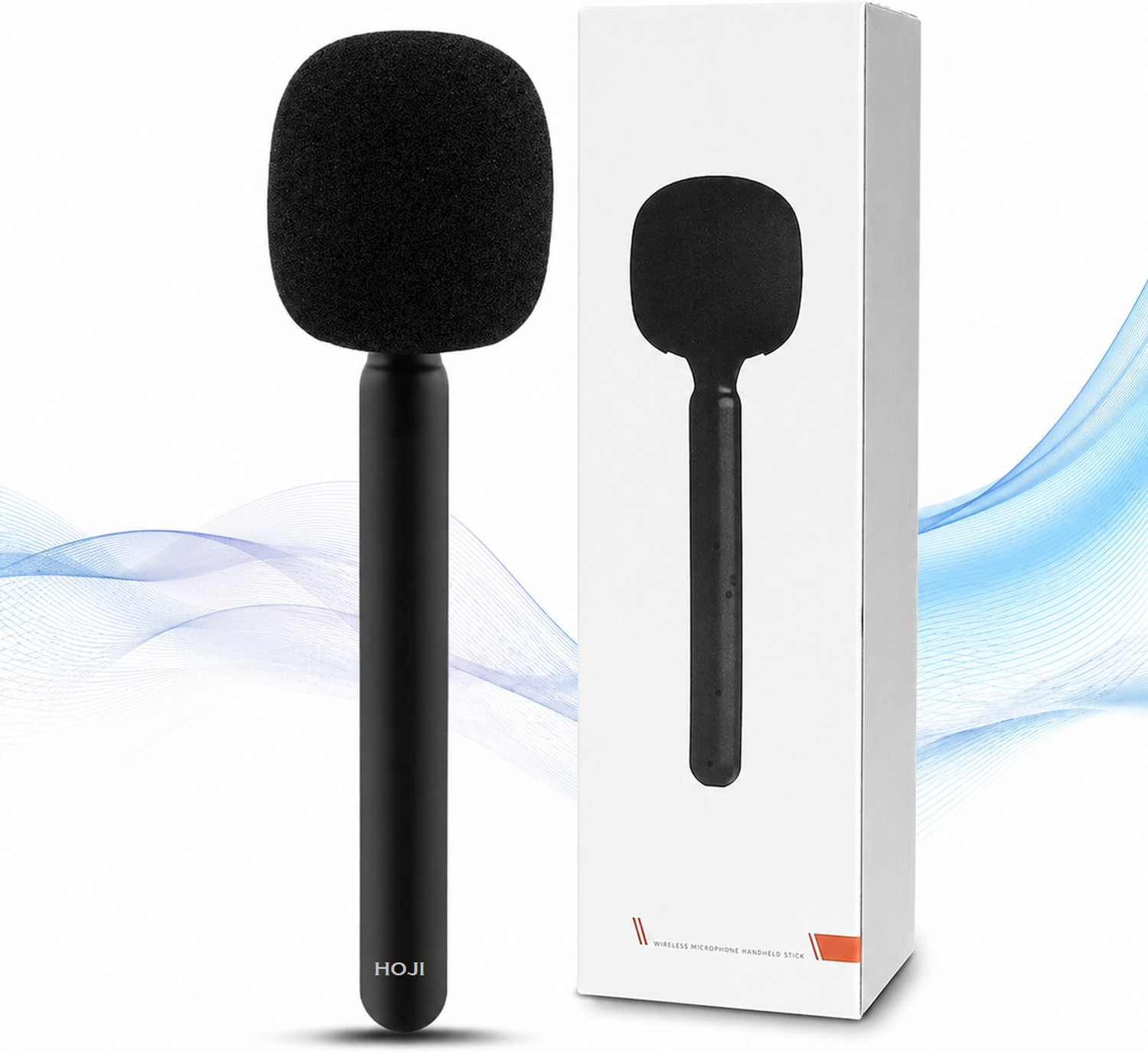 Image of HOJI Interview Mic Handle Stick (Only Handle, No Mic Included) Microphone Handle