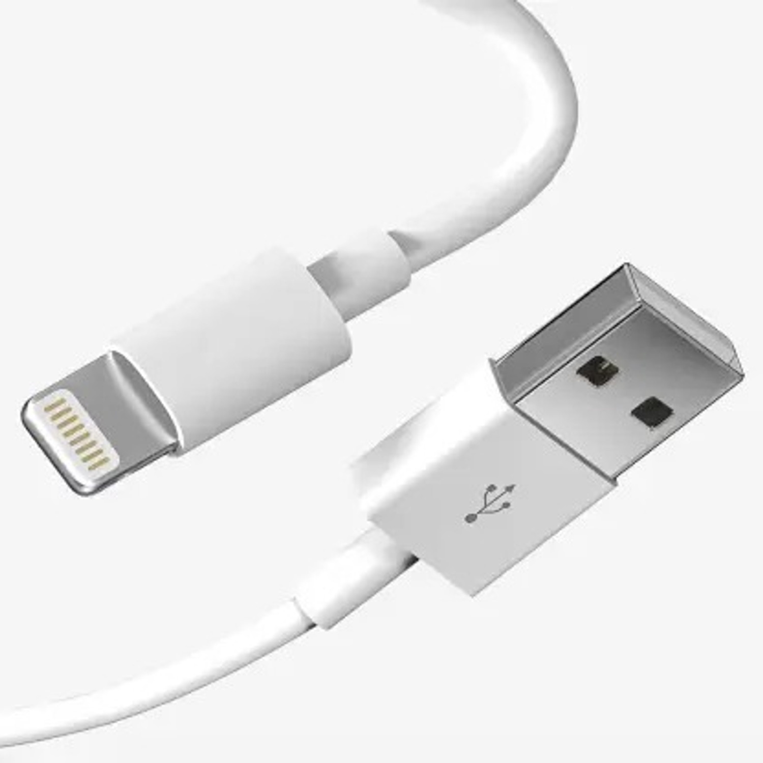 Image of Rv7 Lightning Cable 2 A 1 m Copper Braided Premium Quality Lightning to USB Cable NA