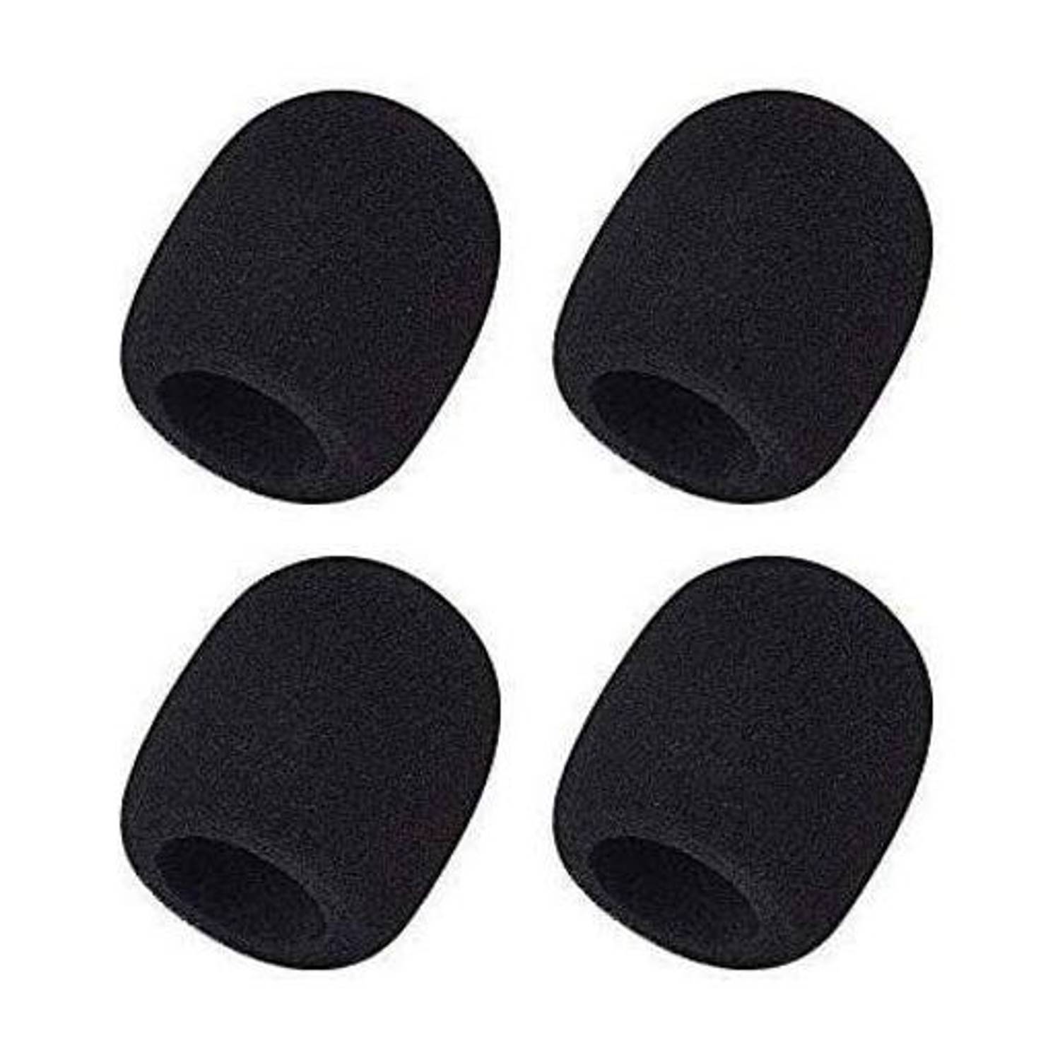 Adiohub Foam Mic Cover Handheld Microphone Windscreen (Pack of 4) Suitable for Ball Shaped Microphones