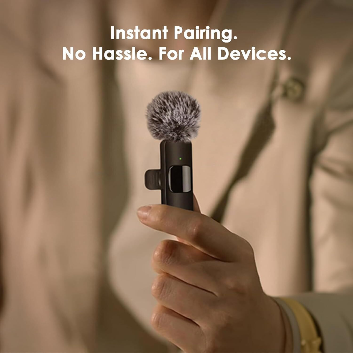 Image of Gentle e kart K9 Wireless Microphone with Noise Cancellation for Professional Recording Microphone