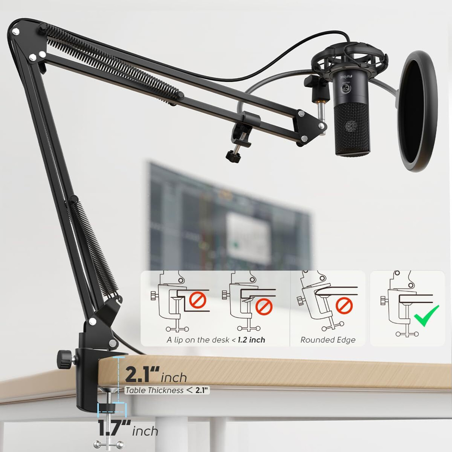 Image of Fifine T669 Condenser USB Microphone Kit Microphone