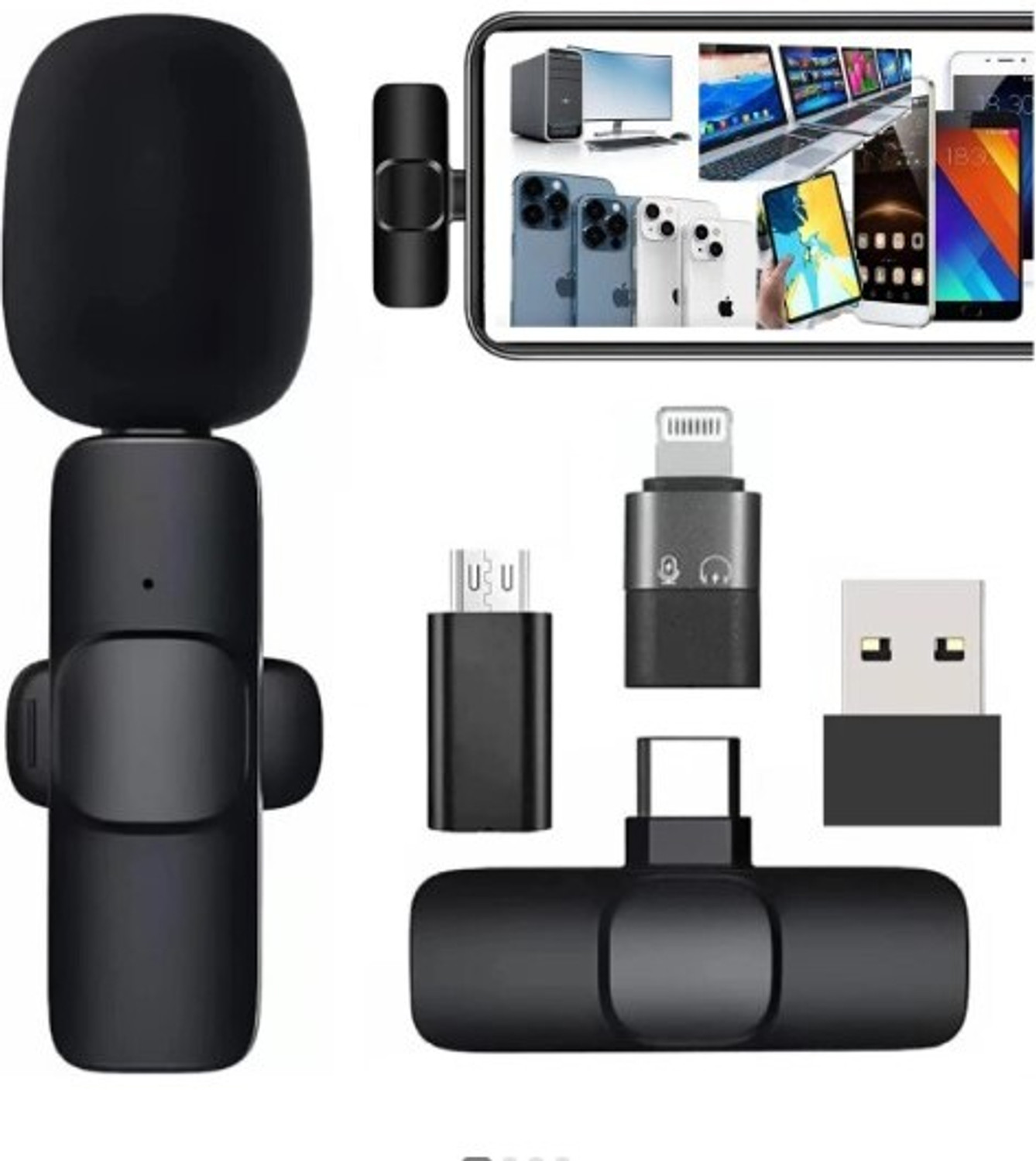 Image of OSTALY Dash Lavalier K8 Mic for YouTube, Noise Reduction Wireless Microphone, Vlogging Microphone