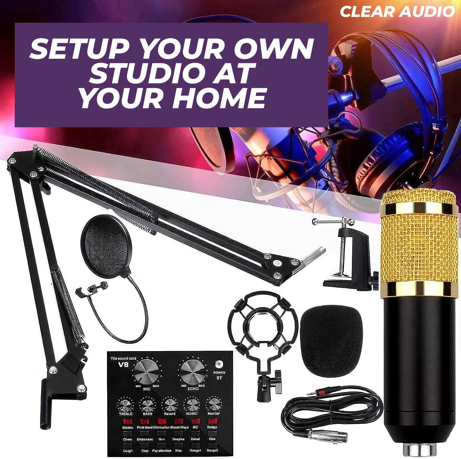 MOOZMOB Professional Condenser Studio Mic - Image 4