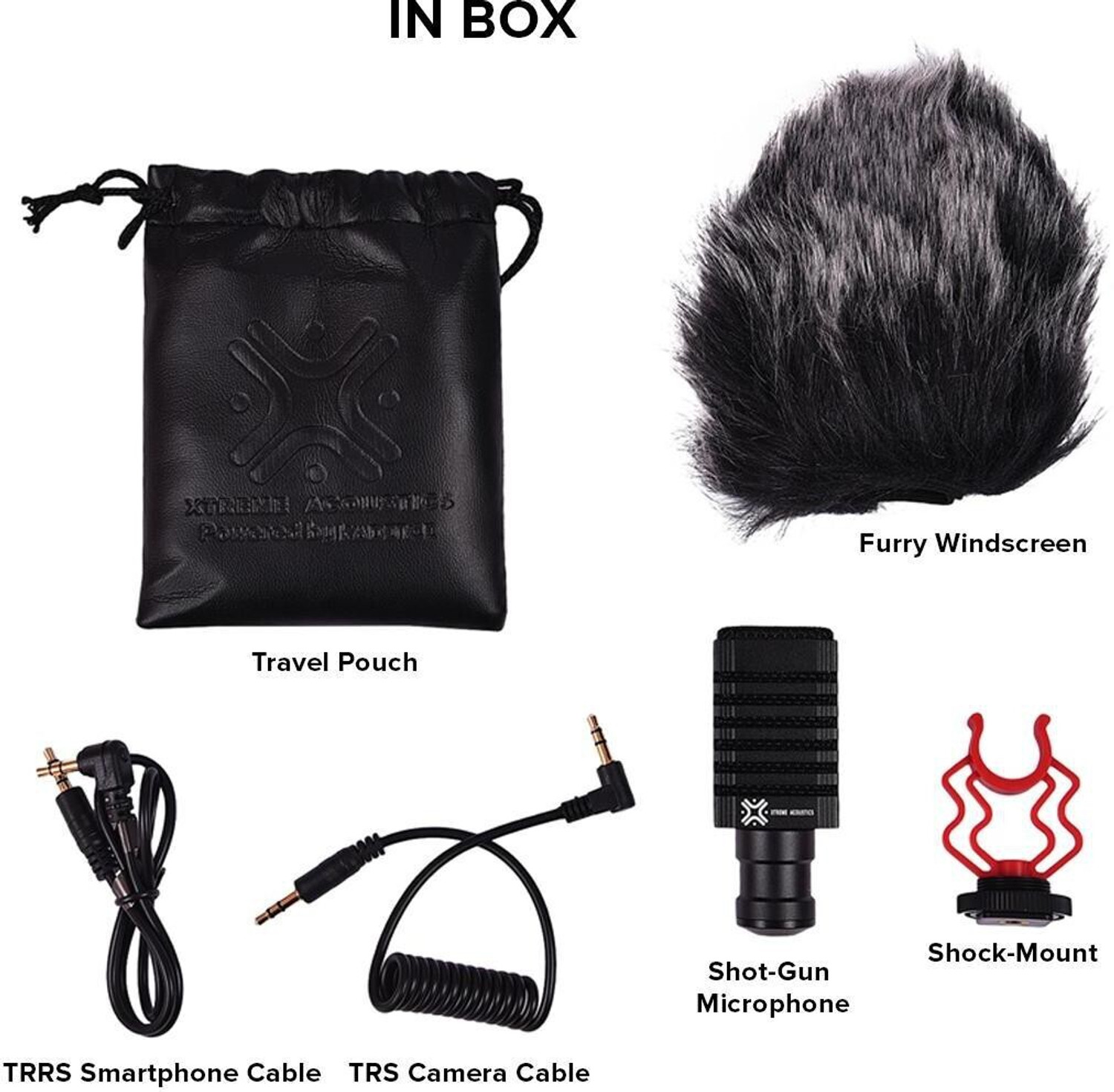 Image of Xtreme Acoustics XA-SGM-02 Shot-gun on camera microphone unidirectional microphone for camera and mobile phone, videography /vlogging /mobile journalism. Microphone
