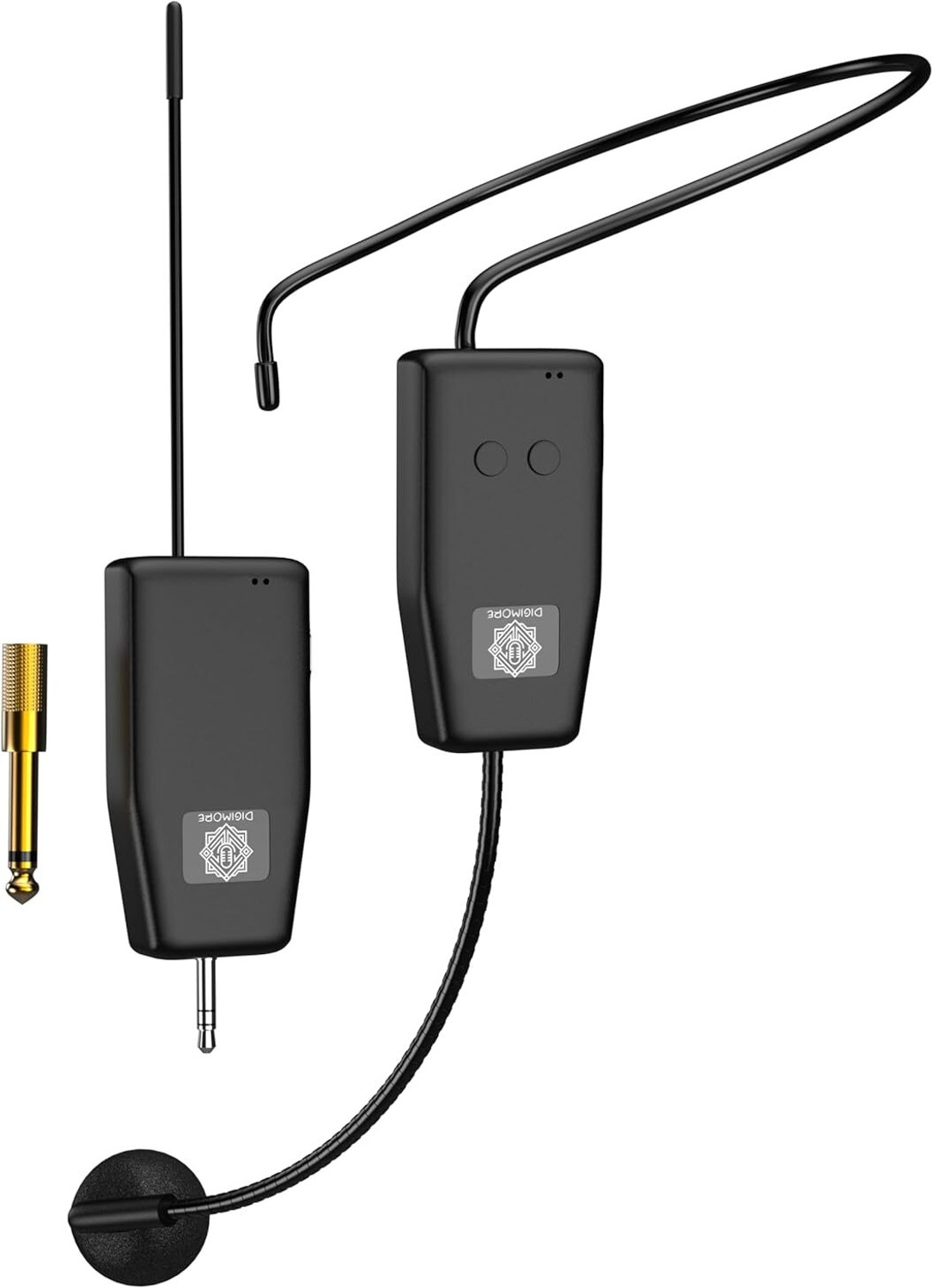 Image of Digimore D-342 2.4GHz Wireless Headset Mic| 7Hr Battery| 160ft Range for Meetings & Tours Microphone