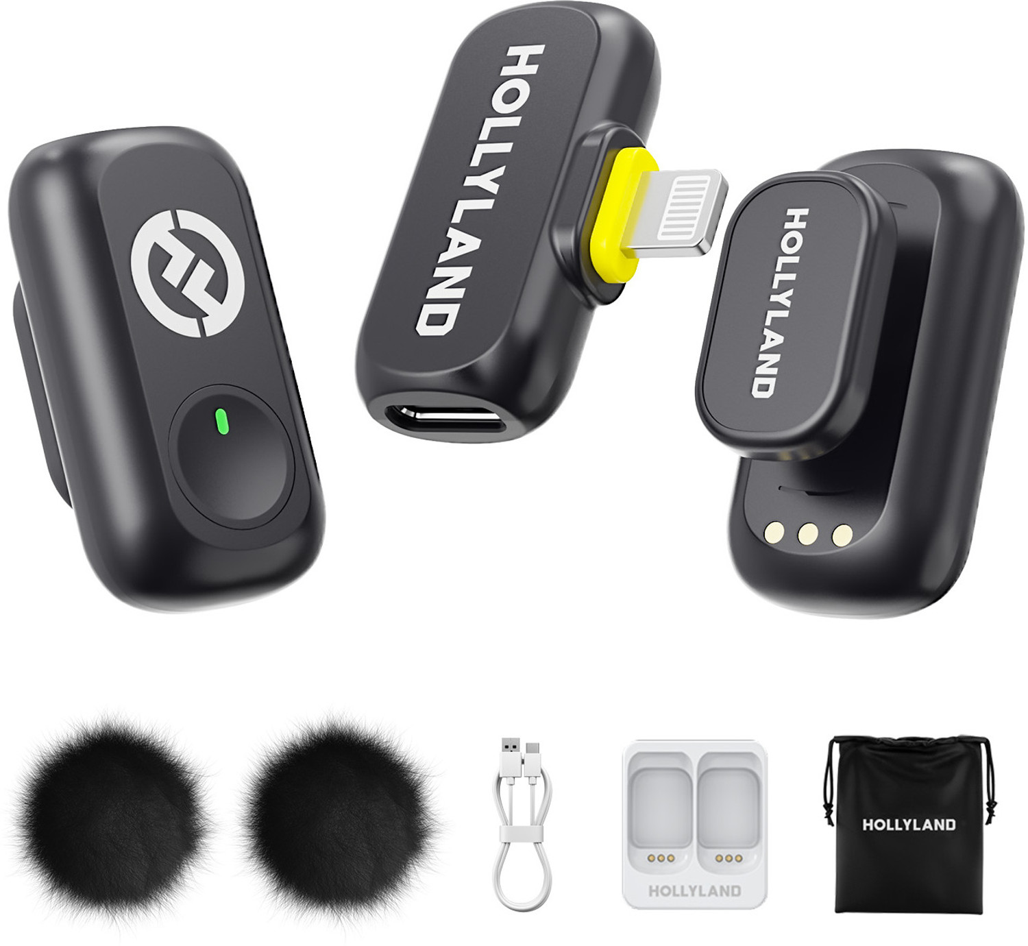 Image of Hollyview Hollyland LARK A1 Mini Duo (Lightning) Microphone