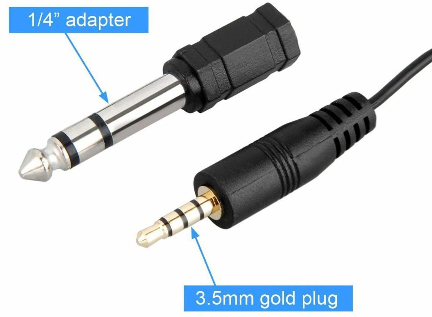 Image of Zucca 3.5 mm jack for audio recording, DSLR, Smartphone with 6 mtr wire Microphone