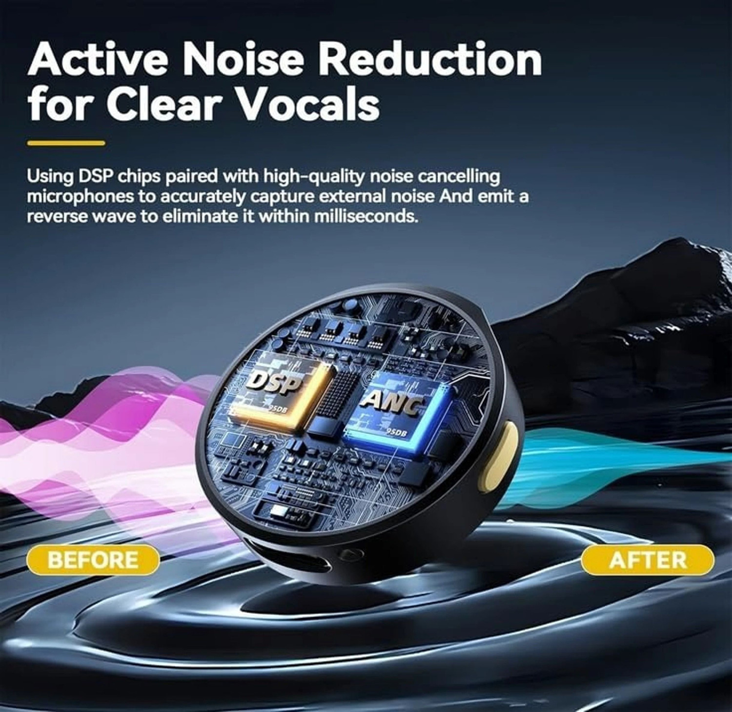 Image of V GADGETS Mini Clip Microphone with Type-C, Portable Collar Mic for YouTube Vlog Recording Microphone