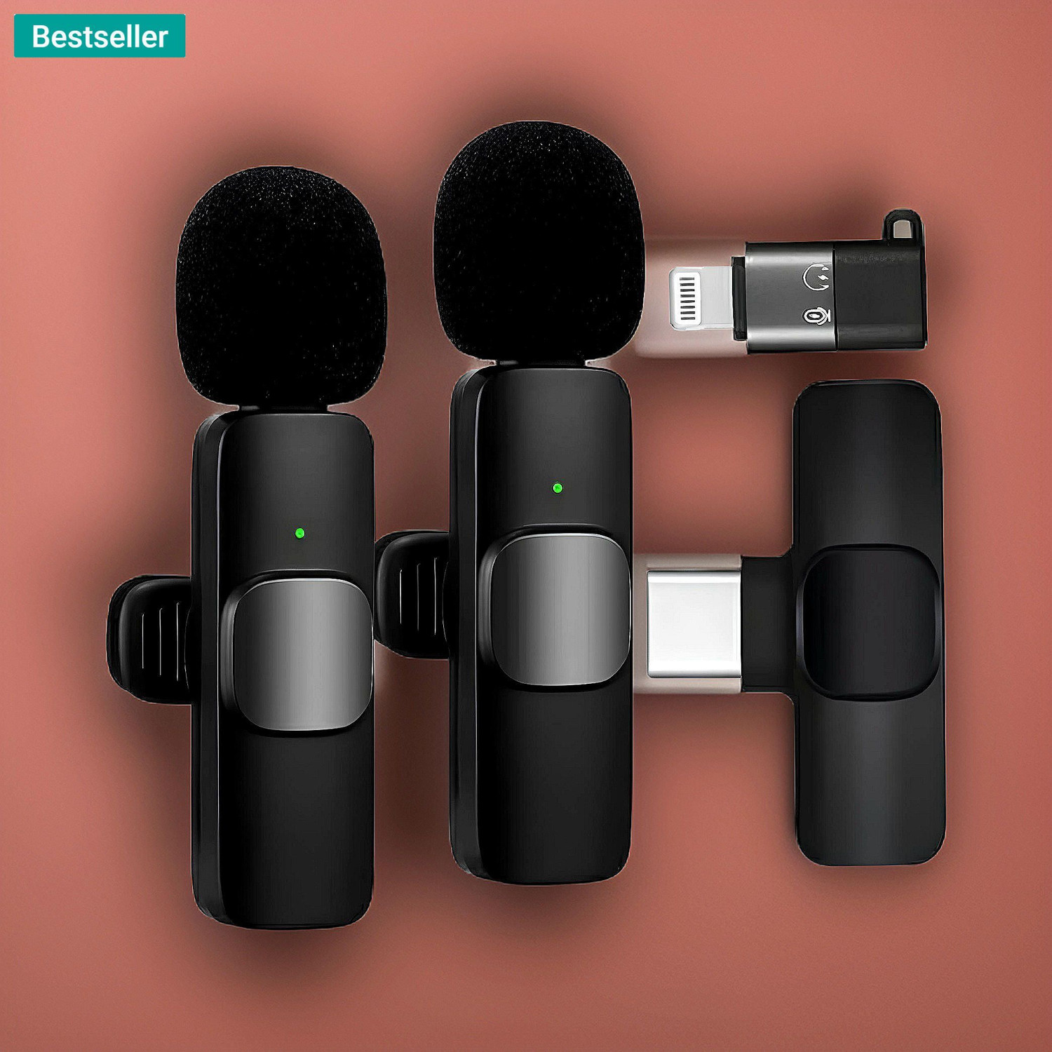 Image of BORNTOGLOW K8 Omnidirectional Lapel Plug and Play Type C Collar Mic Recording Vlog B472 Microphone