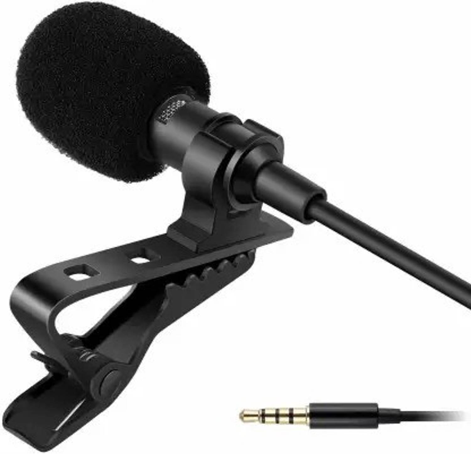 ATIASRAMA Mini 3.5mm Jack Microphone Lavalier Tie Clip Microphones Mic For Lectures Microphone