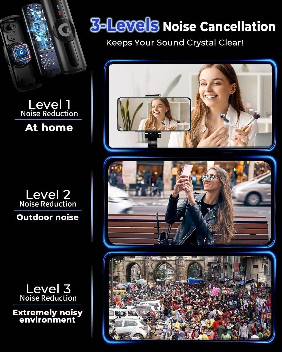 Grenaro Wireless Mic for YouTube, Vlogging, Recording - Image 3