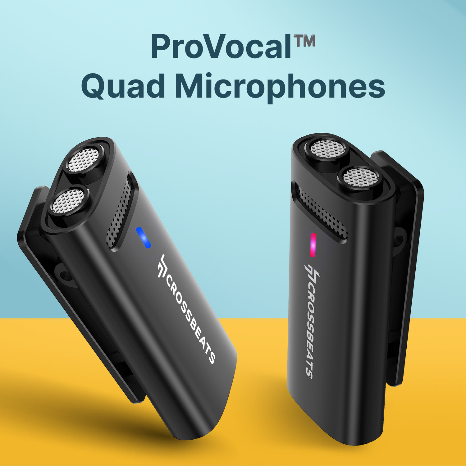 Image of CrossBeats Clip M01 Wireless Mic for YouTube Collar Mic Type-C Lapel Mic Microphone