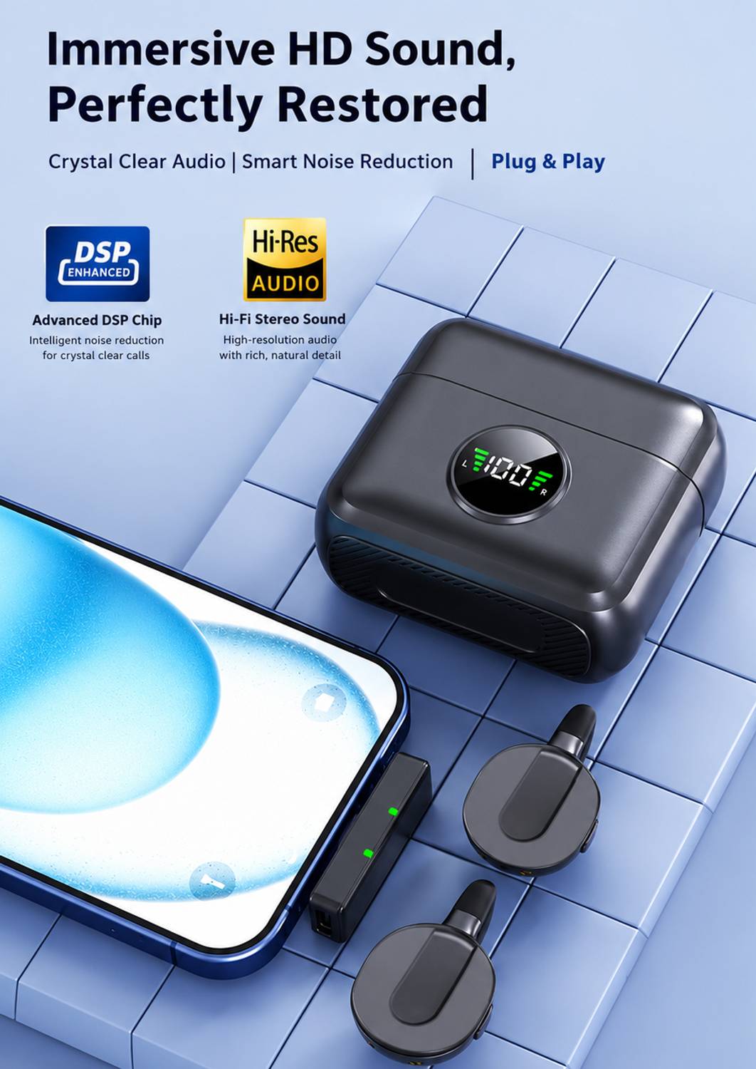 mPix Wireless Mic for YouTubers - Image 3