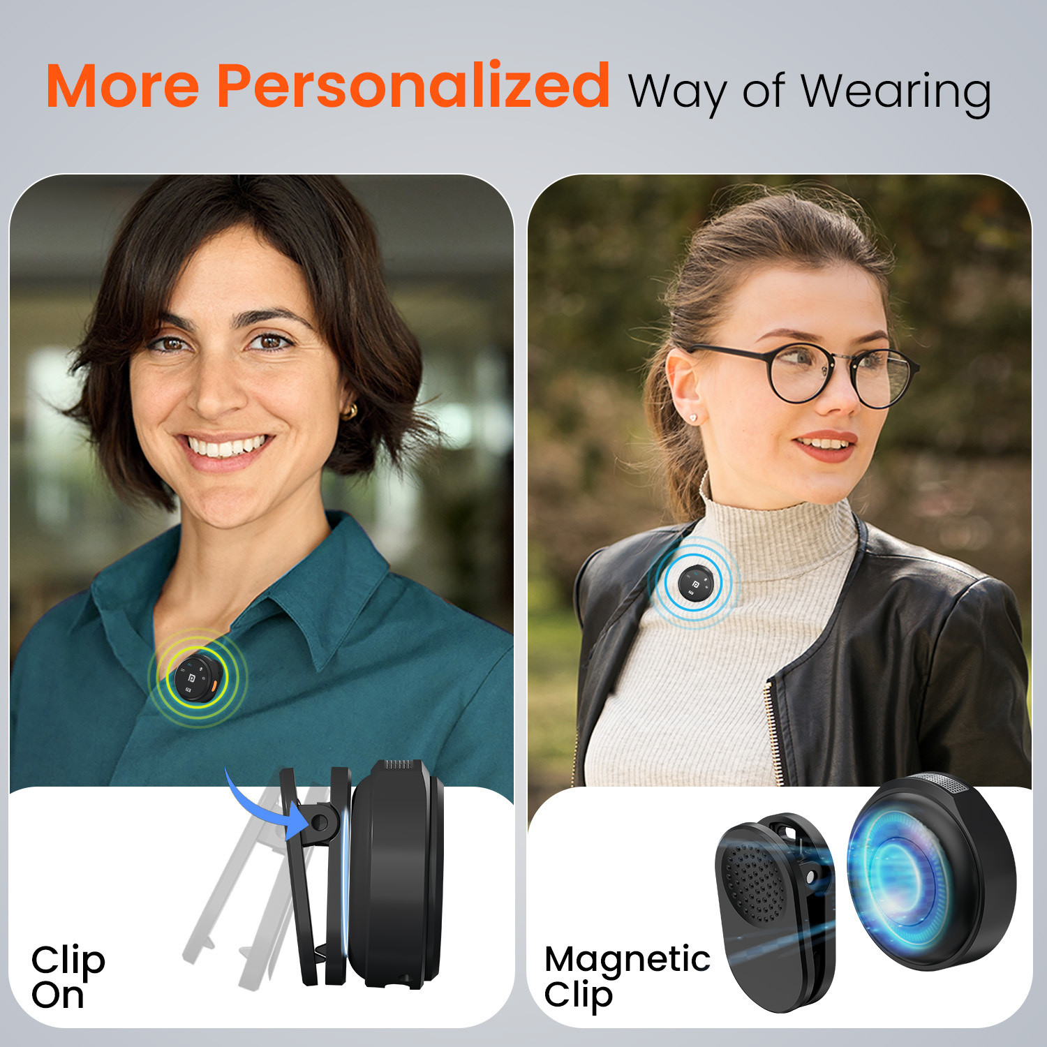 Image of Portronics Vlogmate 3 Dual Wireless Collar Lapel Microphone with ENC Noise Cancellation Microphone