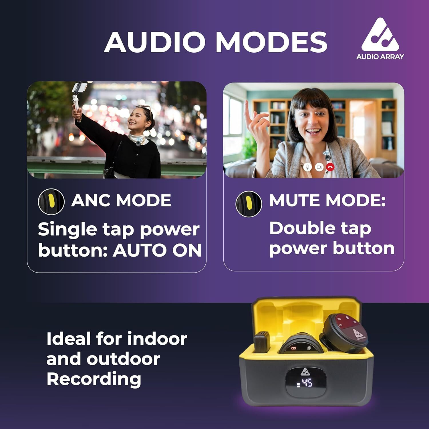 Image of Audio Array AM-W20 Magnetic Wireless Lapel Microphone Set Microphone