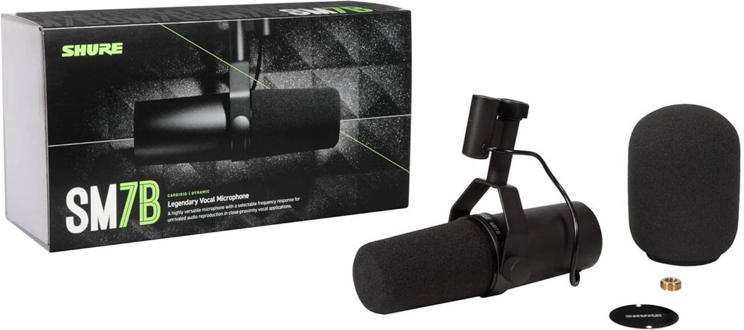 Shure SM7B Cardioid Vocal Dynamic Microphone Microphone - Shure